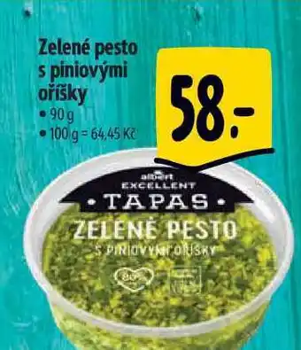 Albert Zelené pesto s piniovými oříšky - 90g nabídka