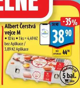 Albert Albert Čerstvá vejce M 10 ks nabídka