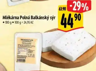 Albert Mlékárna Polná Balkánský sýr nabídka