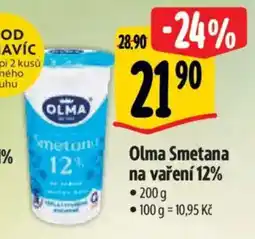 Albert OLMA Smetana na vaření 12% nabídka