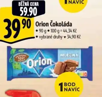 Albert ORION Čokoláda nabídka