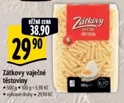 Albert Zátkovy vaječné těstoviny nabídka