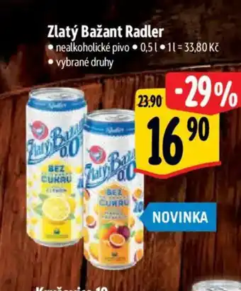 Albert Zlatý Bažant Radler nabídka