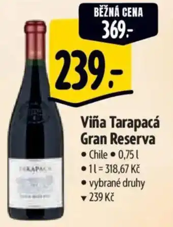 Albert Viña Tarapacá Gran Reserva nabídka