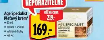 Albert Age Specialist Pleťový krém nabídka