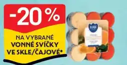 Albert Na vybrané vonné svíčky ve skle/čajové nabídka