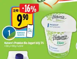 Albert Nature's Promise Bio Jogurt bílý 3% nabídka