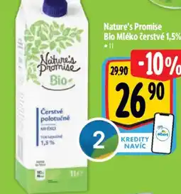 Albert Nature's Promise Bio Mléko čerstvé 1,5% nabídka