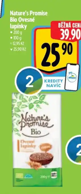 Albert Nature's Promise Bio Ovesné lupínky nabídka