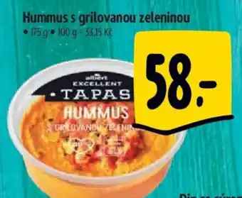 Albert Hummus s grilovanou zeleninou nabídka