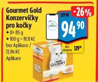 Albert Gourmet Gold Konzervičky pro kočky nabídka