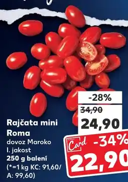 Kaufland Rajčata mini Roma nabídka