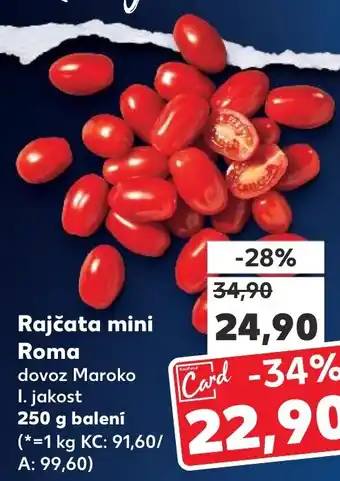 Kaufland Rajčata mini Roma nabídka