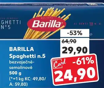 Kaufland BARILLA Spaghetti n.5 nabídka