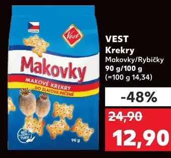 Kaufland VEST Krekry Makovky/Rybičky nabídka