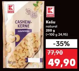 Kaufland Kešu natural nabídka