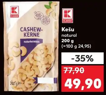 Kaufland Kešu natural nabídka