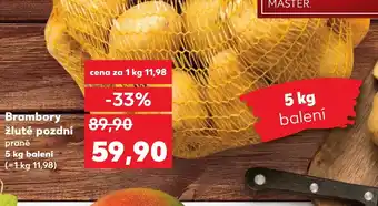 Kaufland Brambory žluté pozdní nabídka