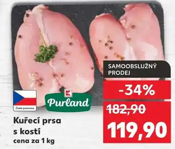 Kaufland Kuřecí prsa s kosti nabídka