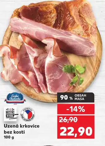 Kaufland Uzená krkovice bez kosti nabídka