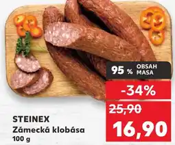 Kaufland STEINEX Zámecká klobása nabídka