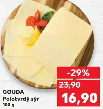 Kaufland GOUDA Polotvrdý sýr nabídka