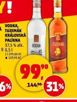 Penny Market Vodka, tuzemák královská palírna nabídka