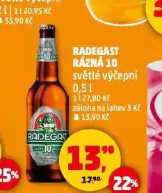 Penny Market Pivo radegast rázná 10 nabídka