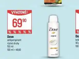 Globus Dove antiperspirant nabídka