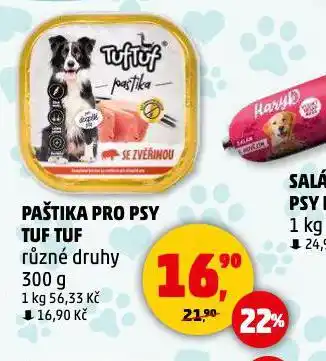 Penny Market Tuf tuf paštika pro psy nabídka