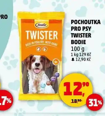 Penny Market Bodie pochoutka pro psy twister nabídka