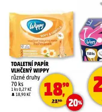 Penny Market Wippy vlhčený toaletní papír nabídka