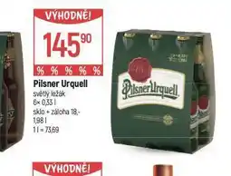 Globus Pivo pilsner urquell nabídka