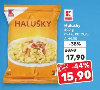 Kaufland Halušky nabídka