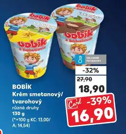 Kaufland BOBÍK Krém smetanový/ tvarohový nabídka