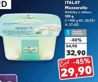 Kaufland ITALAT Mozzarella nabídka