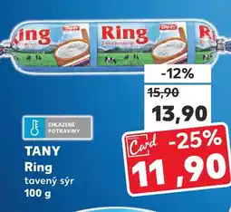 Kaufland TANY Ring tavený sýr nabídka