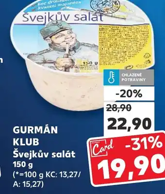 Kaufland GURMÁN KLUB Švejkův salát nabídka