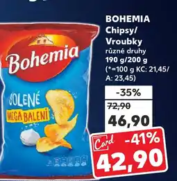 Kaufland BOHEMIA Chipsy/ Vroubky nabídka