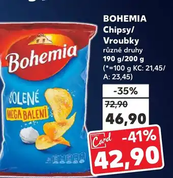 Kaufland BOHEMIA Chipsy/ Vroubky nabídka