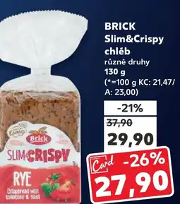 Kaufland BRICK Slim&Crispy chléb nabídka