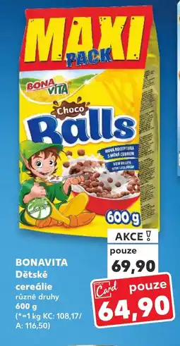 Kaufland BONAVITA Dětské cereálie nabídka