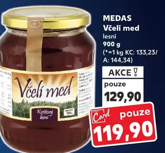 Kaufland MEDAS Včelí med lesní nabídka