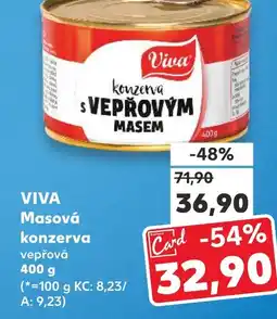 Kaufland VIVA Masová konzerva nabídka