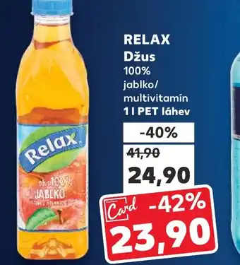 Kaufland RELAX Džus 100% jablko/ multivitamín nabídka