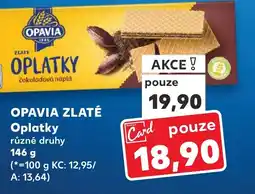 Kaufland OPAVIA ZLATÉ Oplatky nabídka