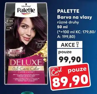 Kaufland PALETTE Barva na vlasy nabídka