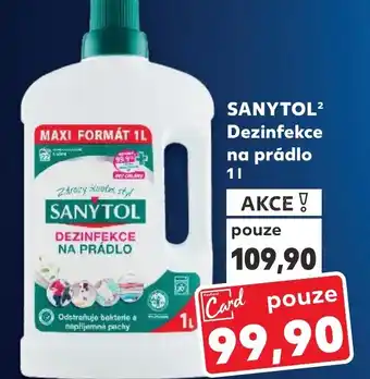 Kaufland SANYTOL² Dezinfekce na prádlo nabídka