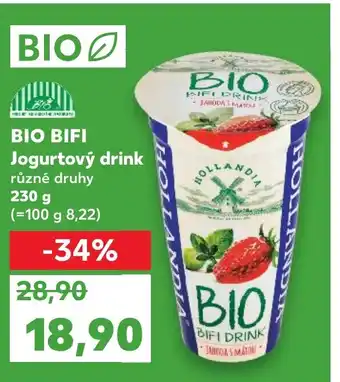 Kaufland BIO BIFI Jogurtový drink nabídka