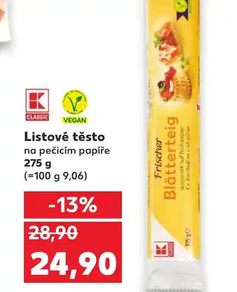 Kaufland Listové těsto nabídka